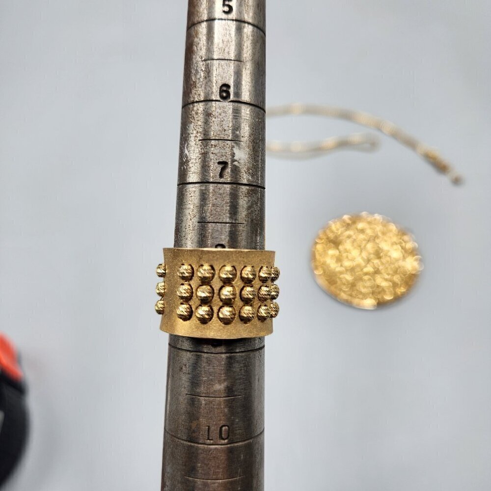 Athomie Gold Spinning Bead Necklace Pendant & Ring Sterling Silver 925 Italy - Picture 8 of 15